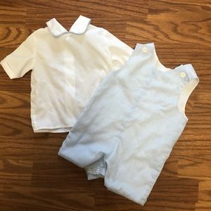 Vintage Baby Boy Romper Outfit 80s